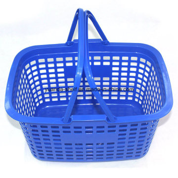 Zc-1 New PP Material Plastic Supermarket Hand Basket